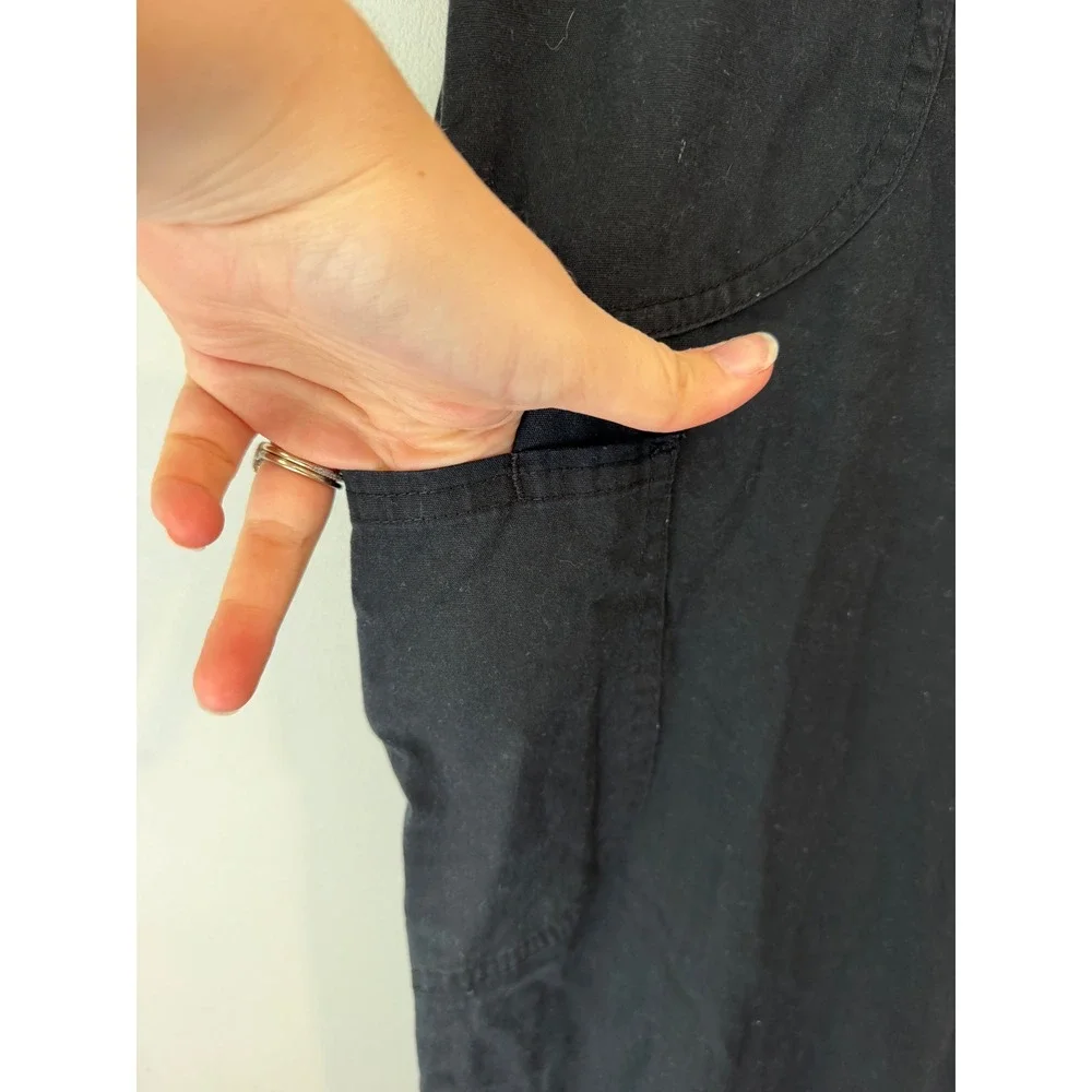 Scrubstar Black Cargo Scrub Pants Medium SSL09049B Drawstring Elastic Waist